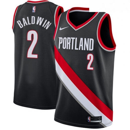Youth Nike Portland Trail Blazers 2 Wade Baldwin Swingman Black NBA Jersey Icon Edition Youth Nike Portland Trail Blazers 2 Wade Baldwin Swingman Black NBA Jersey Icon Edition