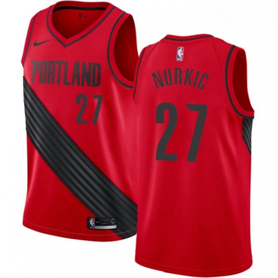 Youth Nike Portland Trail Blazers 27 Jusuf Nurkic Swingman Red Alternate NBA Jersey Statement Edition Youth Nike Portland Trail Blazers 27 Jusuf Nurkic Swingman Red Alternate NBA Jersey Statement Edition