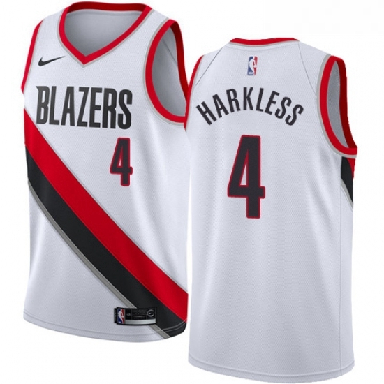Youth Nike Portland Trail Blazers 4 Moe Harkless Swingman White Home NBA Jersey Association Edition Youth Nike Portland Trail Blazers 4 Moe Harkless Swingman White Home NBA Jersey Association Edition