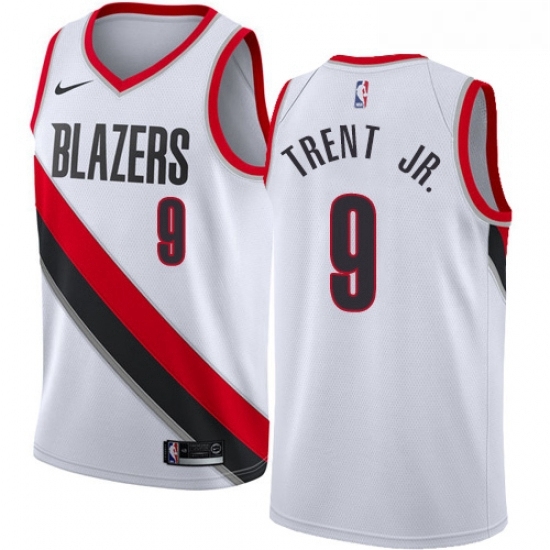 Youth Nike Portland Trail Blazers 9 Gary Trent Jr Swingman White NBA Jersey Association Edition Youth Nike Portland Trail Blazers 9 Gary Trent Jr Swingman White NBA Jersey Association Edition