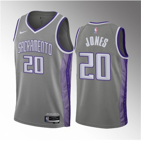 Men Sacramento Kings 20 Colby Jones Grey 2023 Draft City Edition Stitched Jersey Men Sacramento Kings 20 Colby Jones Grey 2023 Draft City Edition Stitched Jersey