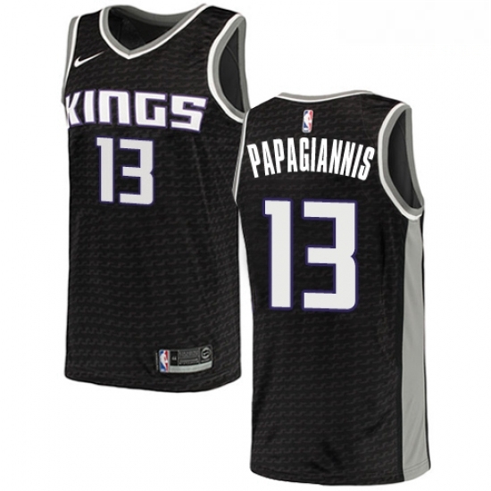 Mens Nike Sacramento Kings 13 Georgios Papagiannis Authentic Black NBA Jersey Statement Edition Mens Nike Sacramento Kings 13 Georgios Papagiannis Authentic Black NBA Jersey Statement Edition