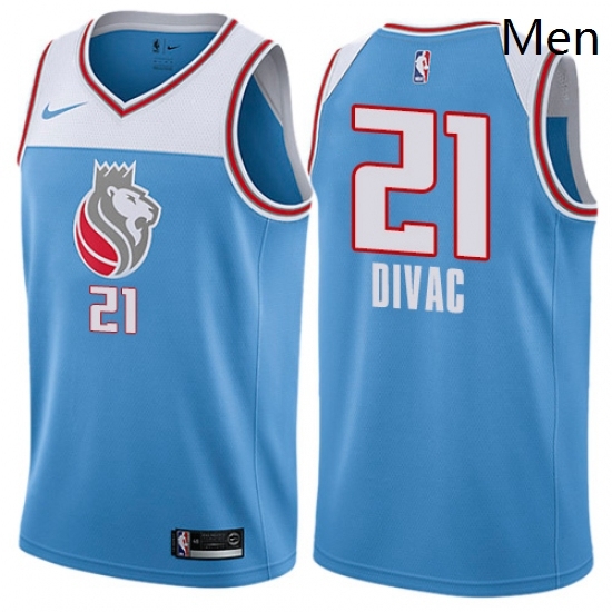 Mens Nike Sacramento Kings 21 Vlade Divac Authentic Blue NBA Jersey City Edition Mens Nike Sacramento Kings 21 Vlade Divac Authentic Blue NBA Jersey City Edition