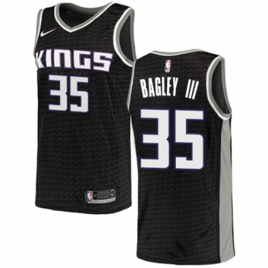 Mens Nike Sacramento Kings 35 Marvin Bagley III Swingman Black NBA Jersey Statement Edition Mens Nike Sacramento Kings 35 Marvin Bagley III Swingman Black NBA Jersey Statement Edition