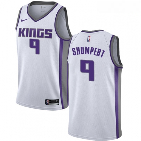 Mens Nike Sacramento Kings 9 Iman Shumpert Swingman White NBA Jersey Association Edition Mens Nike Sacramento Kings 9 Iman Shumpert Swingman White NBA Jersey Association Edition
