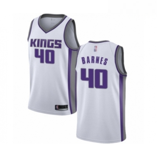 Mens Sacramento Kings 40 Harrison Barnes Authentic White Basketball Jersey Association Edition Mens Sacramento Kings 40 Harrison Barnes Authentic White Basketball Jersey Association Edition