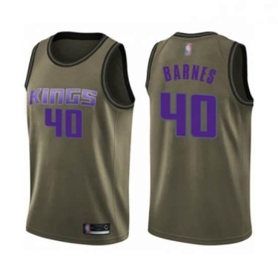 Mens Sacramento Kings 40 Harrison Barnes Swingman Green Salute to Service Basketball Jersey Mens Sacramento Kings 40 Harrison Barnes Swingman Green Salute to Service Basketball Jersey