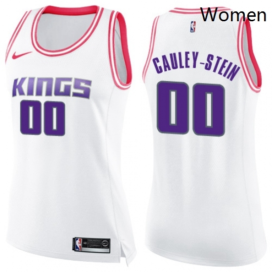 Womens Nike Sacramento Kings 0 Willie Cauley Stein Swingman WhitePink Fashion NBA Jersey Womens Nike Sacramento Kings 0 Willie Cauley Stein Swingman WhitePink Fashion NBA Jersey