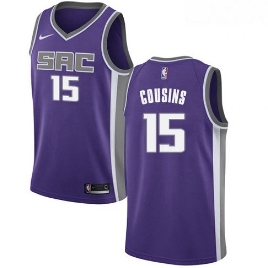 Womens Nike Sacramento Kings 15 DeMarcus Cousins Authentic Purple Road NBA Jersey Icon Edition Womens Nike Sacramento Kings 15 DeMarcus Cousins Authentic Purple Road NBA Jersey Icon Edition