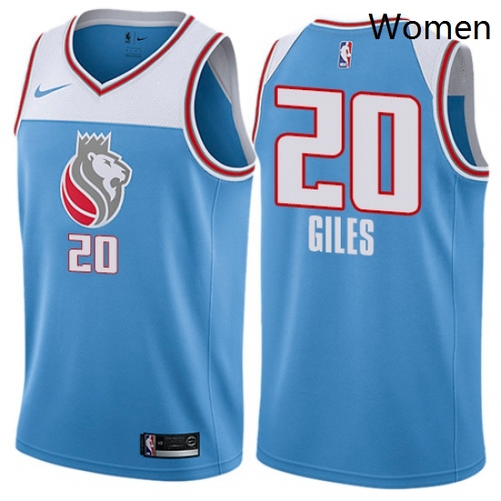 Womens Nike Sacramento Kings 20 Harry Giles Swingman Blue NBA Jersey City Edition Womens Nike Sacramento Kings 20 Harry Giles Swingman Blue NBA Jersey City Edition
