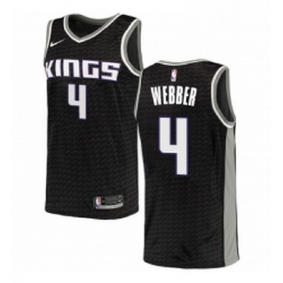 Womens Nike Sacramento Kings 4 Chris Webber Authentic Black NBA Jersey Statement Edition Womens Nike Sacramento Kings 4 Chris Webber Authentic Black NBA Jersey Statement Edition