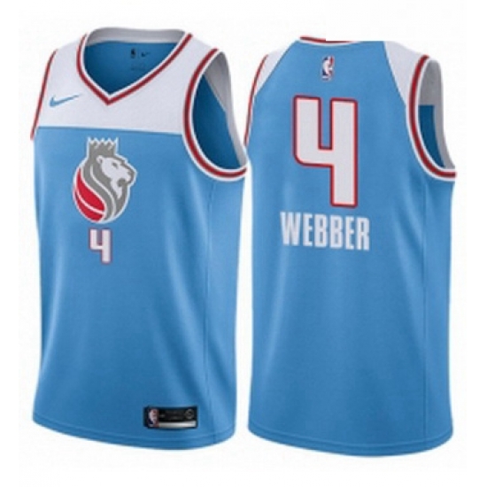 Womens Nike Sacramento Kings 4 Chris Webber Swingman Blue NBA Jersey City Edition Womens Nike Sacramento Kings 4 Chris Webber Swingman Blue NBA Jersey City Edition