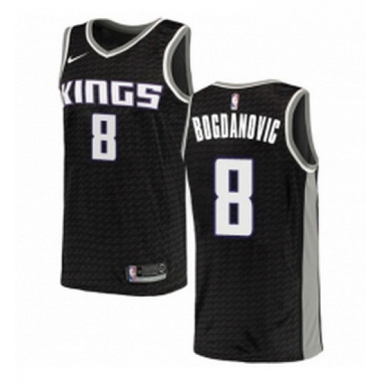 Womens Nike Sacramento Kings 8 Bogdan Bogdanovic Swingman Black NBA Jersey Statement Edition Womens Nike Sacramento Kings 8 Bogdan Bogdanovic Swingman Black NBA Jersey Statement Edition