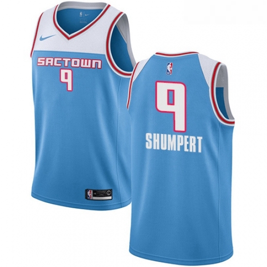 Womens Nike Sacramento Kings 9 Iman Shumpert Swingman Blue NBA Jersey 2018 19 City Edition Womens Nike Sacramento Kings 9 Iman Shumpert Swingman Blue NBA Jersey 2018 19 City Edition