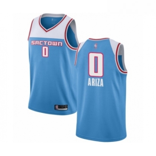 Womens Sacramento Kings 0 Trevor Ariza Swingman Blue Basketball Jersey 2018 19 City Edition Womens Sacramento Kings 0 Trevor Ariza Swingman Blue Basketball Jersey 2018 19 City Edition