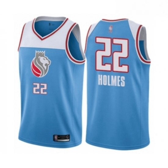 Womens Sacramento Kings 22 Richaun Holmes Swingman Blue Basketball Jersey City Edition Womens Sacramento Kings 22 Richaun Holmes Swingman Blue Basketball Jersey City Edition