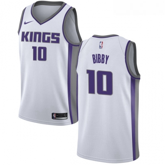Youth Nike Sacramento Kings 10 Mike Bibby Swingman White NBA Jersey Association Edition Youth Nike Sacramento Kings 10 Mike Bibby Swingman White NBA Jersey Association Edition