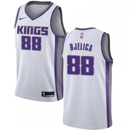 Youth Nike Sacramento Kings 88 Nemanja Bjelica Swingman White NBA Jersey Association Edition Youth Nike Sacramento Kings 88 Nemanja Bjelica Swingman White NBA Jersey Association Edition