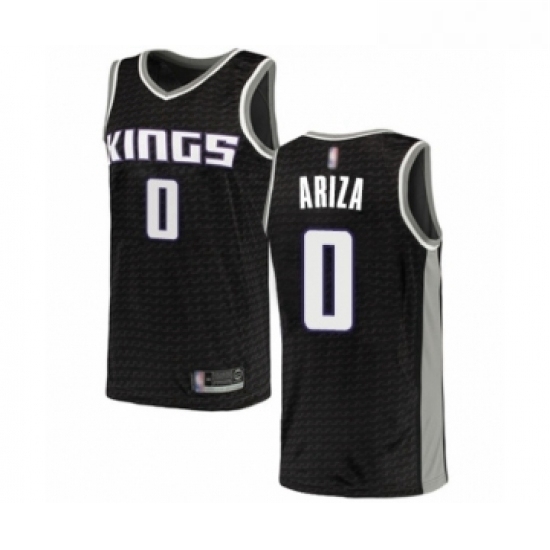 Youth Sacramento Kings 0 Trevor Ariza Swingman Black Basketball Jersey Statement Edition 