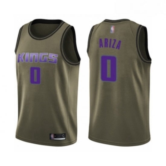 Youth Sacramento Kings 0 Trevor Ariza Swingman Green Salute to Service Basketball Jersey Youth Sacramento Kings 0 Trevor Ariza Swingman Green Salute to Service Basketball Jersey