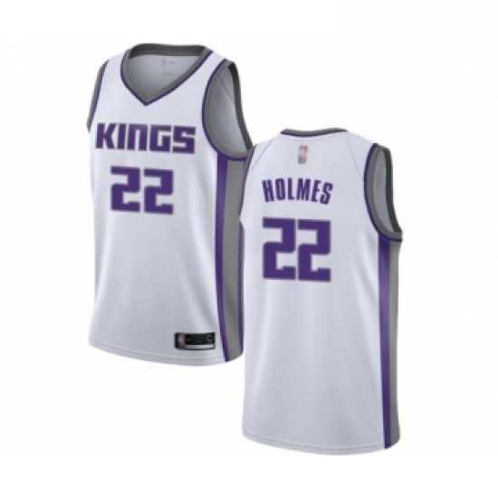 Youth Sacramento Kings 22 Richaun Holmes Swingman White Basketball Jersey Association Edition Youth Sacramento Kings 22 Richaun Holmes Swingman White Basketball Jersey Association Edition