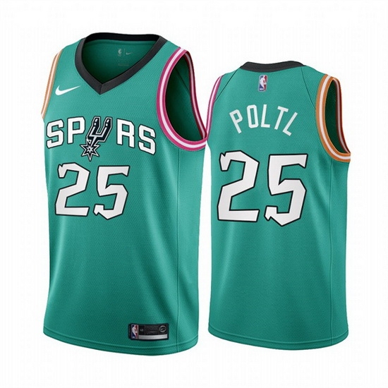 Men San Antonio Spurs 25 Jakob Poltl 2022 23 Teal City Edition Stitched Jersey Men San Antonio Spurs 25 Jakob Poltl 2022 23 Teal City Edition Stitched Jersey