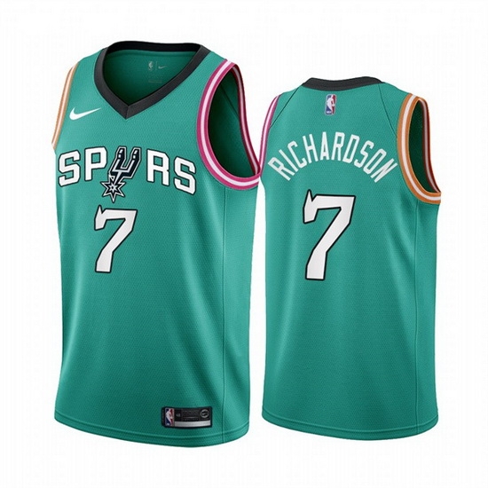 Men San Antonio Spurs 7 Josh Richardson 2022 23 Teal City Edition Stitched Jersey Men San Antonio Spurs 7 Josh Richardson 2022 23 Teal City Edition Stitched Jersey