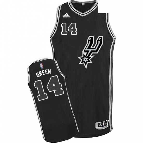 Mens Adidas San Antonio Spurs 14 Danny Green Swingman Black New Road NBA Jersey Mens Adidas San Antonio Spurs 14 Danny Green Swingman Black New Road NBA Jersey