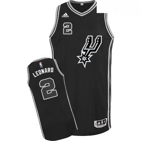 Mens Adidas San Antonio Spurs 2 Kawhi Leonard Authentic Black New Road NBA Jersey Mens Adidas San Antonio Spurs 2 Kawhi Leonard Authentic Black New Road NBA Jersey