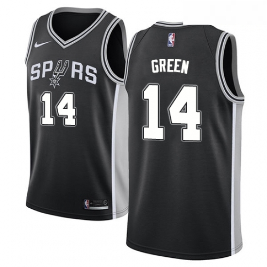 Mens Nike San Antonio Spurs 14 Danny Green Swingman Black Road NBA Jersey Icon Edition Mens Nike San Antonio Spurs 14 Danny Green Swingman Black Road NBA Jersey Icon Edition