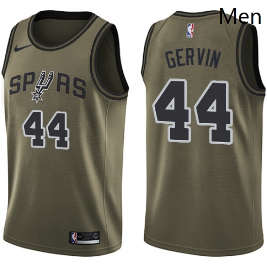 Mens Nike San Antonio Spurs 44 George Gervin Swingman Green Salute to Service NBA Jersey Mens Nike San Antonio Spurs 44 George Gervin Swingman Green Salute to Service NBA Jersey