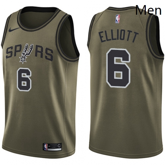 Mens Nike San Antonio Spurs 6 Sean Elliott Swingman Green Salute to Service NBA Jersey Mens Nike San Antonio Spurs 6 Sean Elliott Swingman Green Salute to Service NBA Jersey