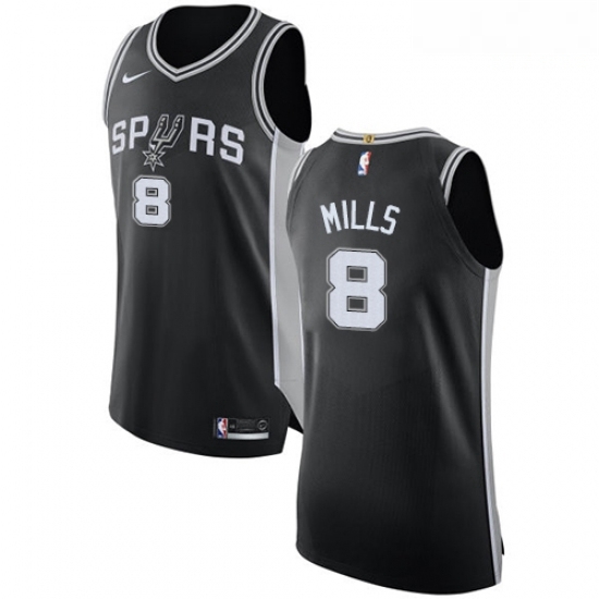 Mens Nike San Antonio Spurs 8 Patty Mills Authentic Black Road NBA Jersey Icon Edition Mens Nike San Antonio Spurs 8 Patty Mills Authentic Black Road NBA Jersey Icon Edition