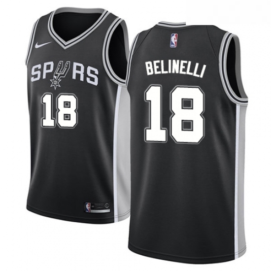 Womens Nike San Antonio Spurs 18 Marco Belinelli Swingman Black NBA Jersey Icon Edition Womens Nike San Antonio Spurs 18 Marco Belinelli Swingman Black NBA Jersey Icon Edition