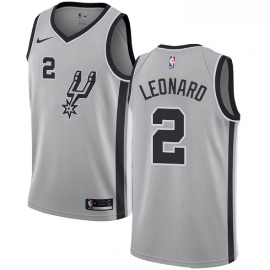 Womens Nike San Antonio Spurs 2 Kawhi Leonard Swingman Silver Alternate NBA Jersey Statement Edition Womens Nike San Antonio Spurs 2 Kawhi Leonard Swingman Silver Alternate NBA Jersey Statement Edition