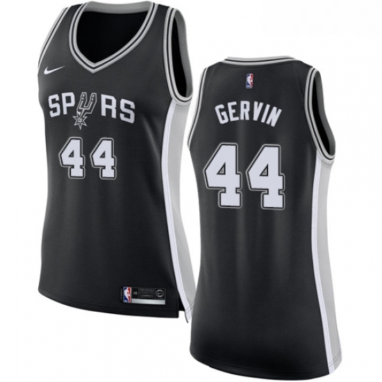 Womens Nike San Antonio Spurs 44 George Gervin Authentic Black Road NBA Jersey Icon Edition Womens Nike San Antonio Spurs 44 George Gervin Authentic Black Road NBA Jersey Icon Edition