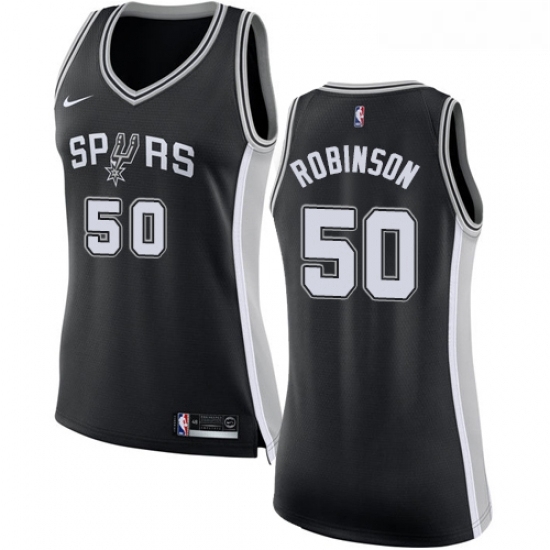 Womens Nike San Antonio Spurs 50 David Robinson Authentic Black Road NBA Jersey Icon Edition Womens Nike San Antonio Spurs 50 David Robinson Authentic Black Road NBA Jersey Icon Edition