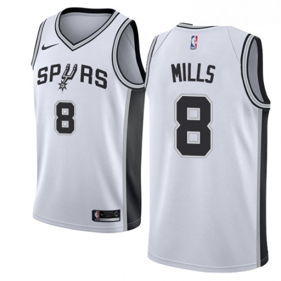 Womens Nike San Antonio Spurs 8 Patty Mills Authentic White Home NBA Jersey Association Edition Womens Nike San Antonio Spurs 8 Patty Mills Authentic White Home NBA Jersey Association Edition