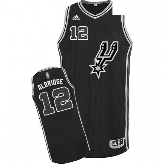 Youth Adidas San Antonio Spurs 12 LaMarcus Aldridge Authentic Black New Road NBA Jersey Youth Adidas San Antonio Spurs 12 LaMarcus Aldridge Authentic Black New Road NBA Jersey