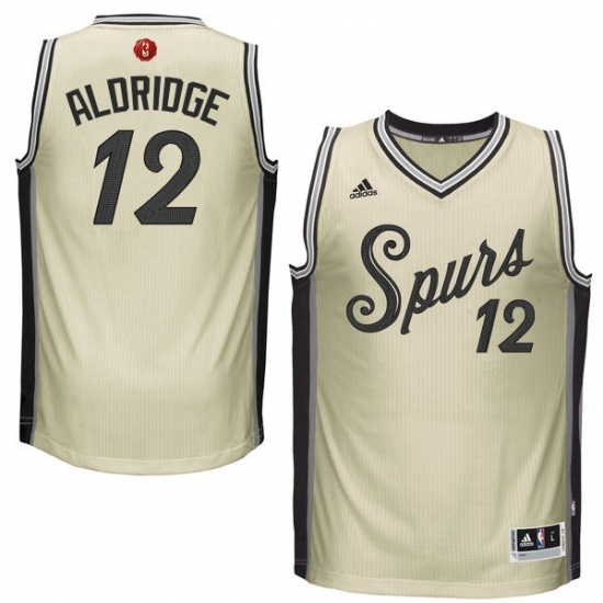 Youth Adidas San Antonio Spurs 12 LaMarcus Aldridge Swingman Cream 2015 16 Christmas Day NBA Jersey Youth Adidas San Antonio Spurs 12 LaMarcus Aldridge Swingman Cream 2015 16 Christmas Day NBA Jersey