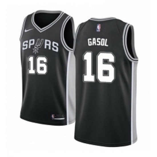 Youth Nike San Antonio Spurs 16 Pau Gasol Swingman Black Road NBA Jersey Icon Edition Youth Nike San Antonio Spurs 16 Pau Gasol Swingman Black Road NBA Jersey Icon Edition