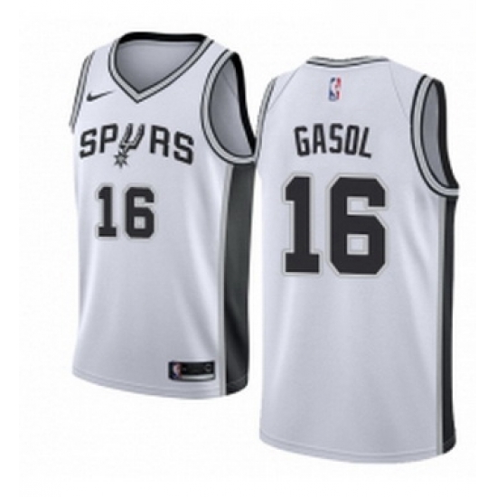 Youth Nike San Antonio Spurs 16 Pau Gasol Swingman White Home NBA Jersey Association Edition Youth Nike San Antonio Spurs 16 Pau Gasol Swingman White Home NBA Jersey Association Edition