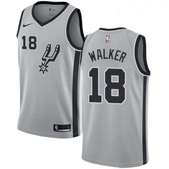 Youth Nike San Antonio Spurs 18 Lonnie Walker Swingman Silver NBA Jersey Statement Edition Youth Nike San Antonio Spurs 18 Lonnie Walker Swingman Silver NBA Jersey Statement Edition