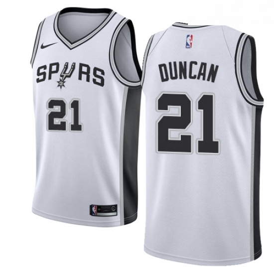 Youth Nike San Antonio Spurs 21 Tim Duncan Swingman White Home NBA Jersey Association Edition Youth Nike San Antonio Spurs 21 Tim Duncan Swingman White Home NBA Jersey Association Edition