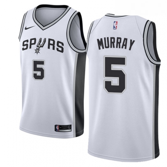 Youth Nike San Antonio Spurs 5 Dejounte Murray Swingman White Home NBA Jersey Association Edition Youth Nike San Antonio Spurs 5 Dejounte Murray Swingman White Home NBA Jersey Association Edition