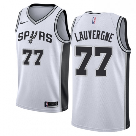 Youth Nike San Antonio Spurs 77 Joffrey Lauvergne Authentic White Home NBA Jersey Association Edition Youth Nike San Antonio Spurs 77 Joffrey Lauvergne Authentic White Home NBA Jersey Association Edition