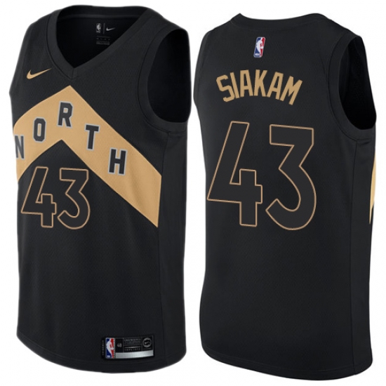 Men 43 swingman pascal siakam toronto raptors jersey nike nba black city edition Men 43 swingman pascal siakam toronto raptors jersey nike nba black city edition
