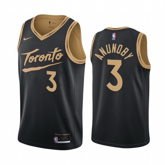 Men Nike Toronto Raptors 3 OG Anunoby Black NBA Swingman 2020 21 City Edition Jersey Men Nike Toronto Raptors 3 OG Anunoby Black NBA Swingman 2020 21 City Edition Jersey