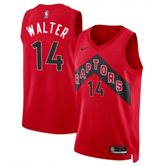 Men Toronto Raptors 14 Ja u2019Kobe Walter Red 2024 Draft Icon Edition Stitched Basketball Jersey Men Toronto Raptors 14 Ja u2019Kobe Walter Red 2024 Draft Icon Edition Stitched Basketball Jersey
