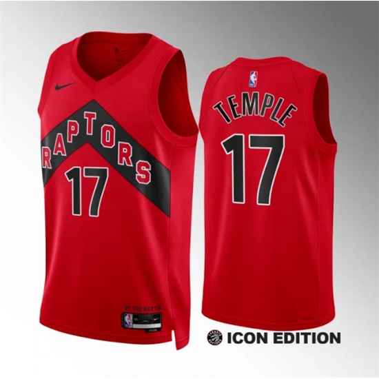Men Toronto Raptors 17 Garrett Temple Red Icon Edition Stitched Basketball Jersey Men Toronto Raptors 17 Garrett Temple Red Icon Edition Stitched Basketball Jersey